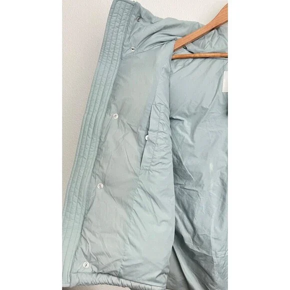 AMI Paris Alexandre Mattiussi Hooded Padded Gilet Down Vest Oversized Sky Blue - Picture 5 of 16